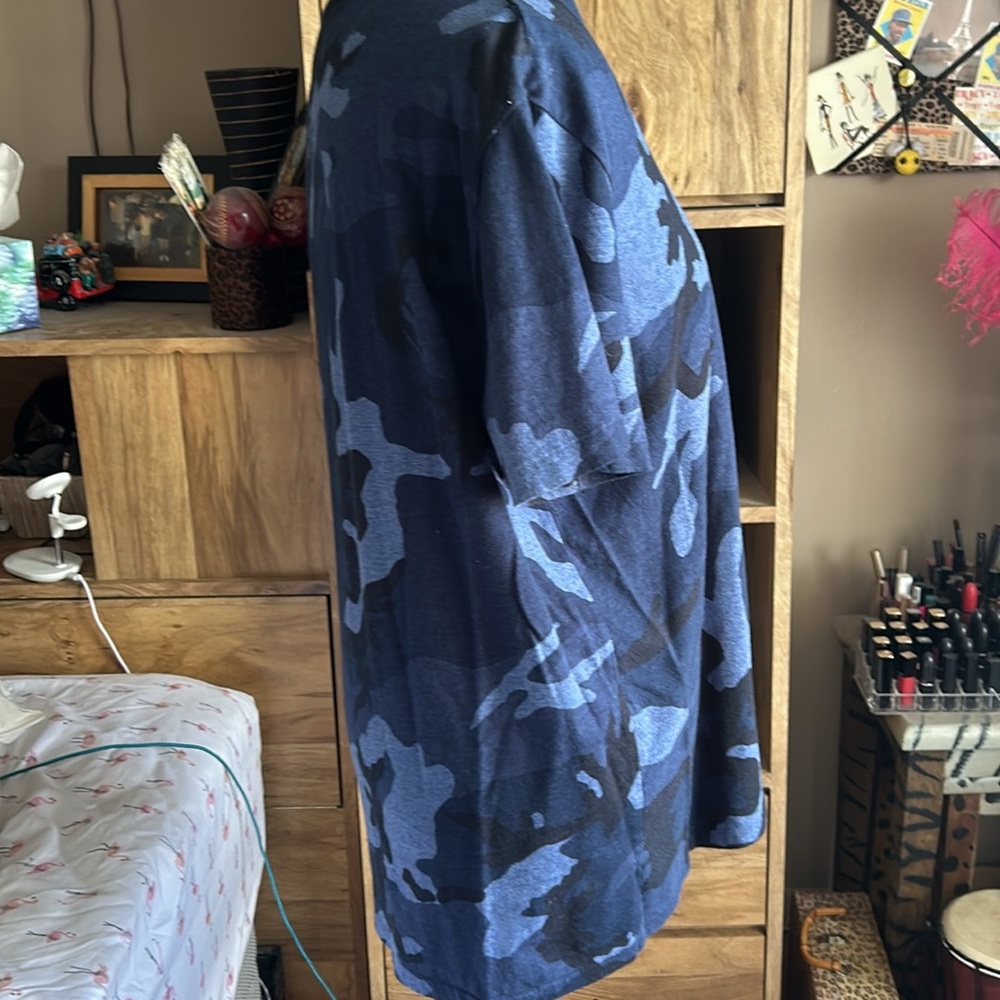 Polo Ralph Lauren Blue Camo Pocket Tee - Large - Picture 3 of 6